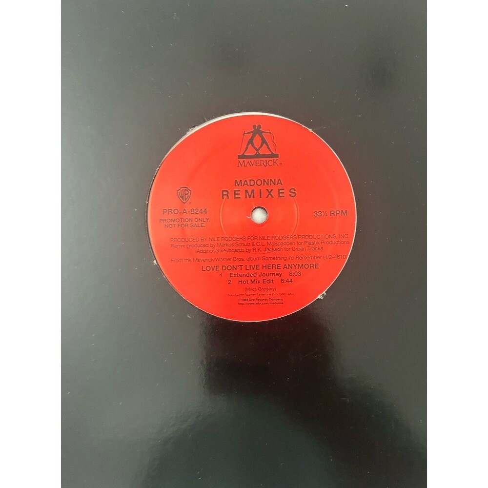 Madonna - Love Don't Live Here Anymore Remixes - Promo - Vinyl - Unused - New!